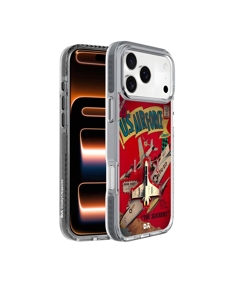 DailyObjects Case for iPhone 17 Pro Max Compatible with Mag-Safe Wireless Charging, Stride 2.0 Jet Ranger Slim Shockproof Back Cover with Inner Magnetic Ring - Image 4