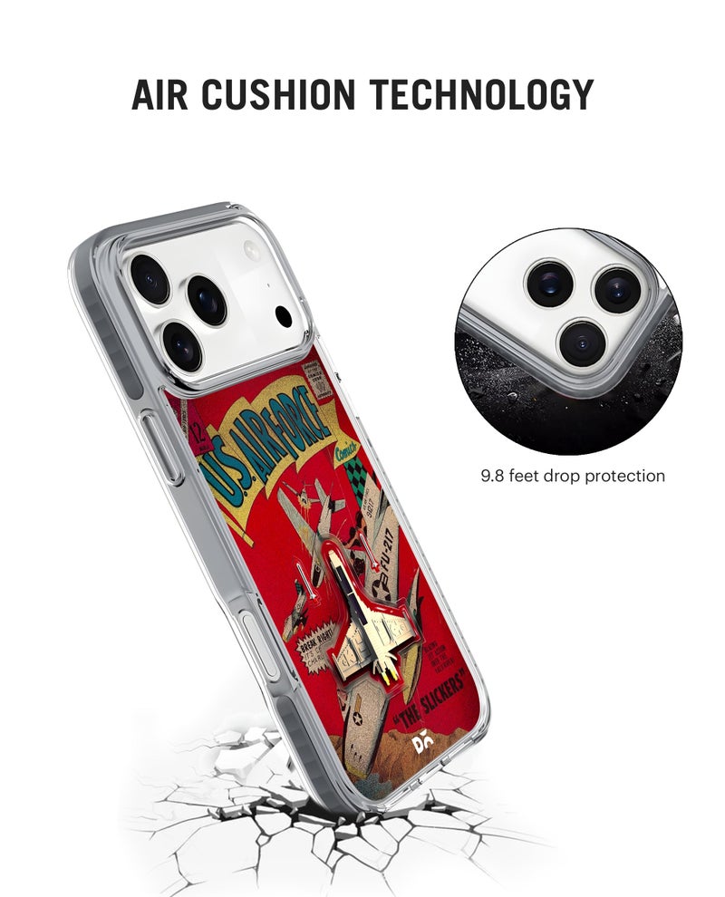 DailyObjects Case for iPhone 17 Pro Max Compatible with Mag-Safe Wireless Charging, Stride 2.0 Jet Ranger Slim Shockproof Back Cover with Inner Magnetic Ring - Image 5