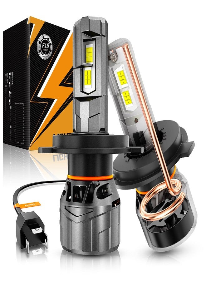 أوكسبيم مصابيح ضباب Auxbeam 2025 F18 Series H4 9003، بقوة 22000 لومن، مصابيح رياضية H4 للاستخدام على الطرق الوعرة أو مصابيح ضباب - عبوة من قطعتين - Image 1