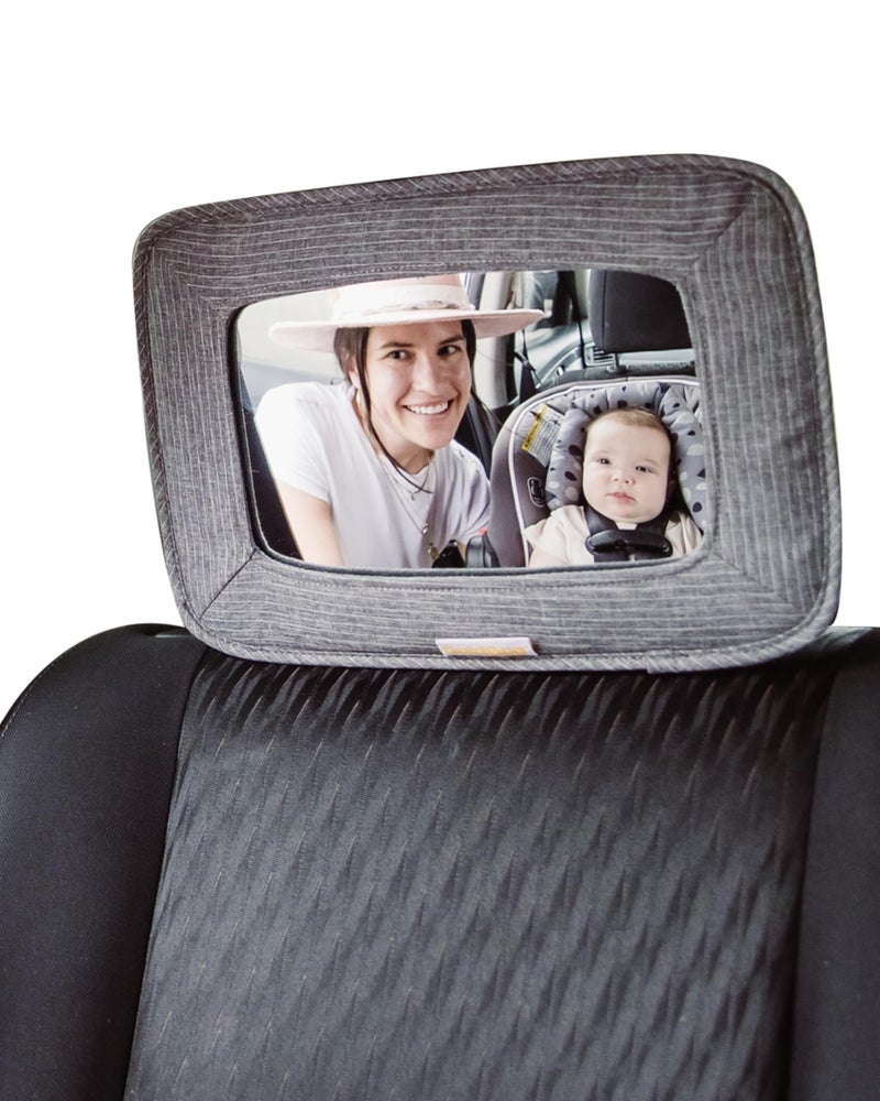 GoldBug Soft Sided Rear & Forward Facing Safety Mirror for Baby & Toddler - Shatter Resistant - Jumbo Baby Car Mirror - Image 1