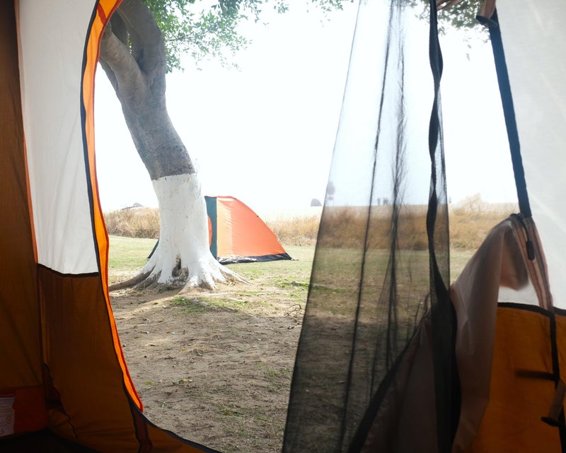 KTT Extra Large Tent 12 Person,Family Cabin Tents,2 Rooms,3 Doors and 3 Windows with Mesh,Straight Wall,Waterproof,Double Layer,Big Tent for Outdoor,Picnic,Camping,Family Gathering(Brown) - Image 5