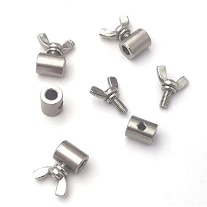 Wire Rope Clips 2-20mm 304 Stainless Steel Handscrew Clamp Wire Rope Fasteners Butterfly Buckle(4mm) - Image 3
