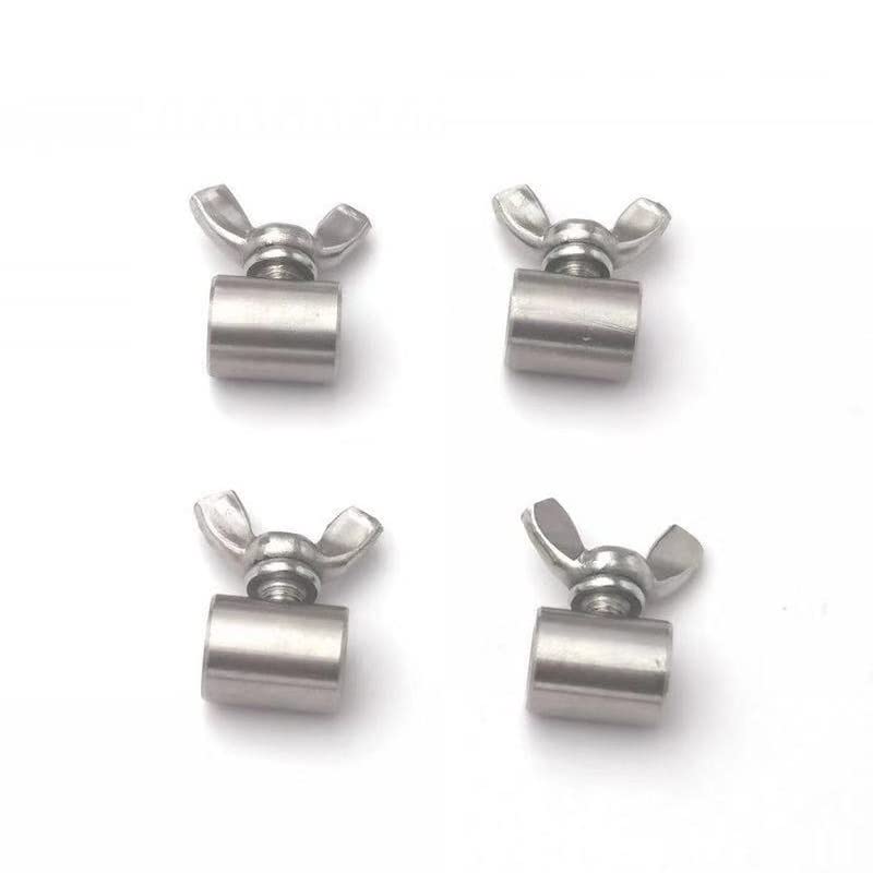 Wire Rope Clips 2-20mm 304 Stainless Steel Handscrew Clamp Wire Rope Fasteners Butterfly Buckle(4mm) - Image 1