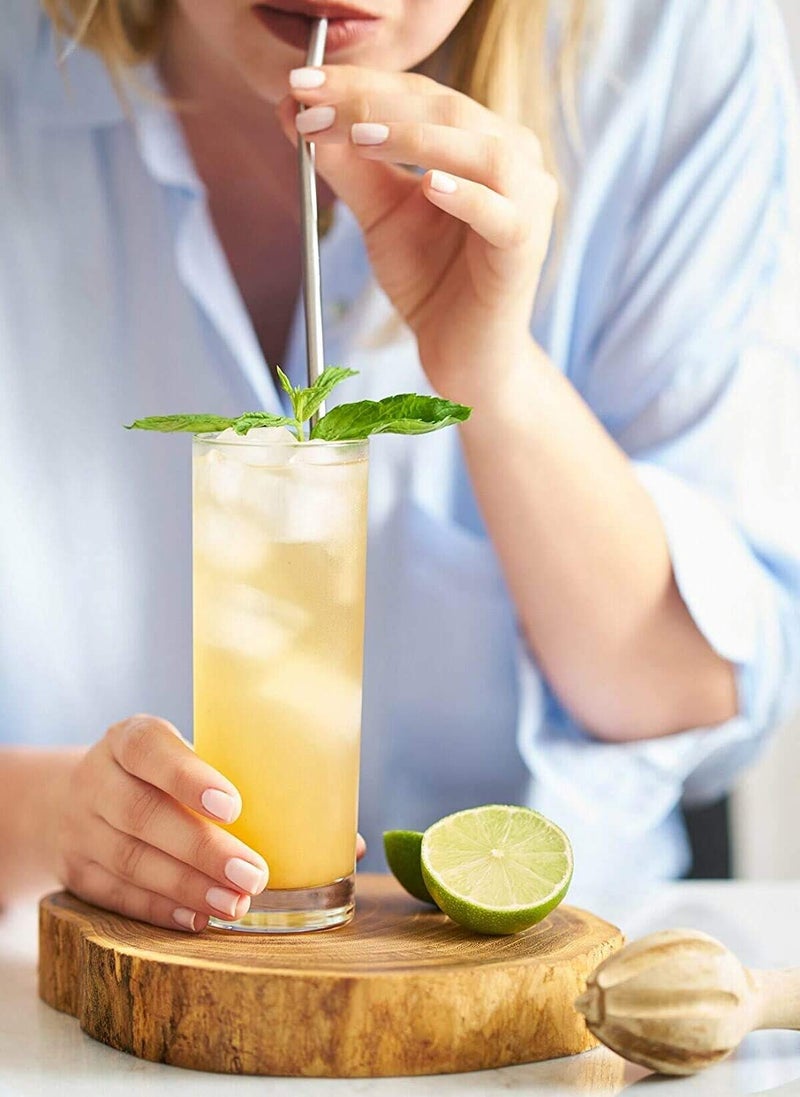 MARTVIA 350 ML Water Glass Tumbler Highball Glasses Clear Iced Tea and Glasses for Drinking Cocktail Juice Milkshake Coke Soda Dishwasher Safe Pack of 2 Casablanca Glass 350ML - Image 5