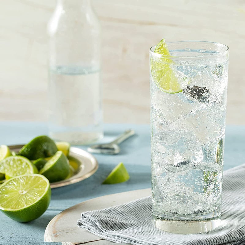 MARTVIA 350 ML Water Glass Tumbler Highball Glasses Clear Iced Tea and Glasses for Drinking Cocktail Juice Milkshake Coke Soda Dishwasher Safe Pack of 2 Casablanca Glass 350ML - Image 3
