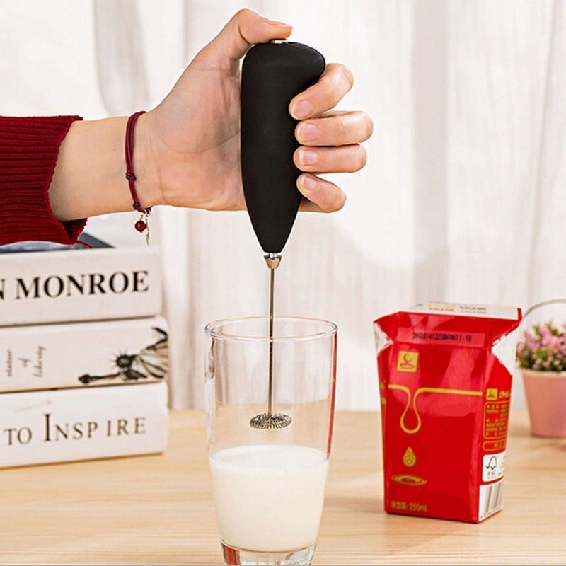 Flipco Flipco ABS Classic Sleek Design FoamerFrotherWhisker for Latte Espresso Cappuccino Milkshakes Lassi Salad Dressing  - Image 3