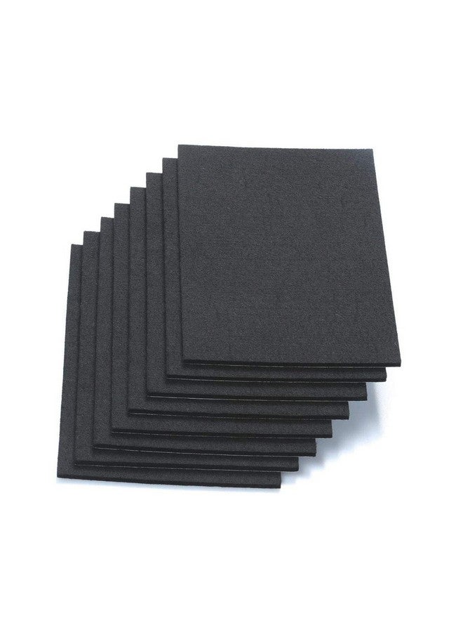 RERIVER RERIVER 6" X 8" X 1/5" Thick Heavy Duty Felt Sheets - 8 Sheets (Black)  - Image 1