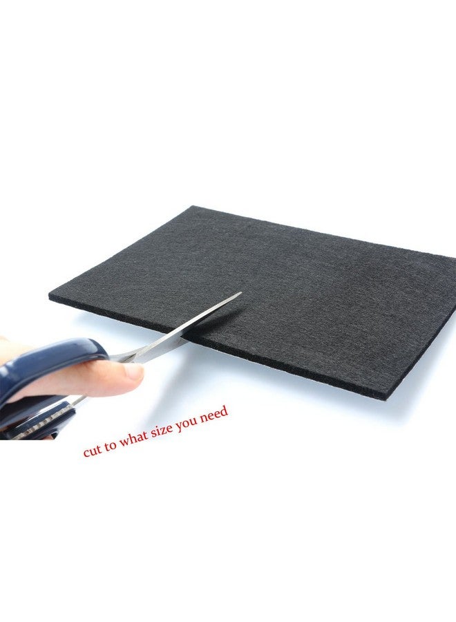 RERIVER RERIVER 6" X 8" X 1/5" Thick Heavy Duty Felt Sheets - 8 Sheets (Black)  - Image 3