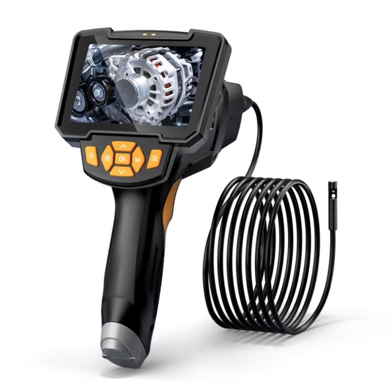 Borescope Camera With 8mm Lens 5m Cable 4.3-Inch Large IPS Screen - 2MP High-Clarity IP67 Waterproof Inspection Camera for Pipeline Underwater Inspection - Image 1