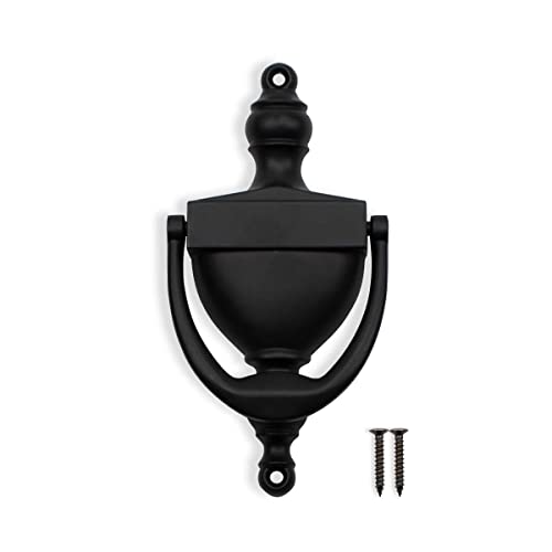 SANATO Black Door Knocker Hardware Door Knockers for Front Door, 6.2 inch Height (6.2" Height, Nickel) - Image 1