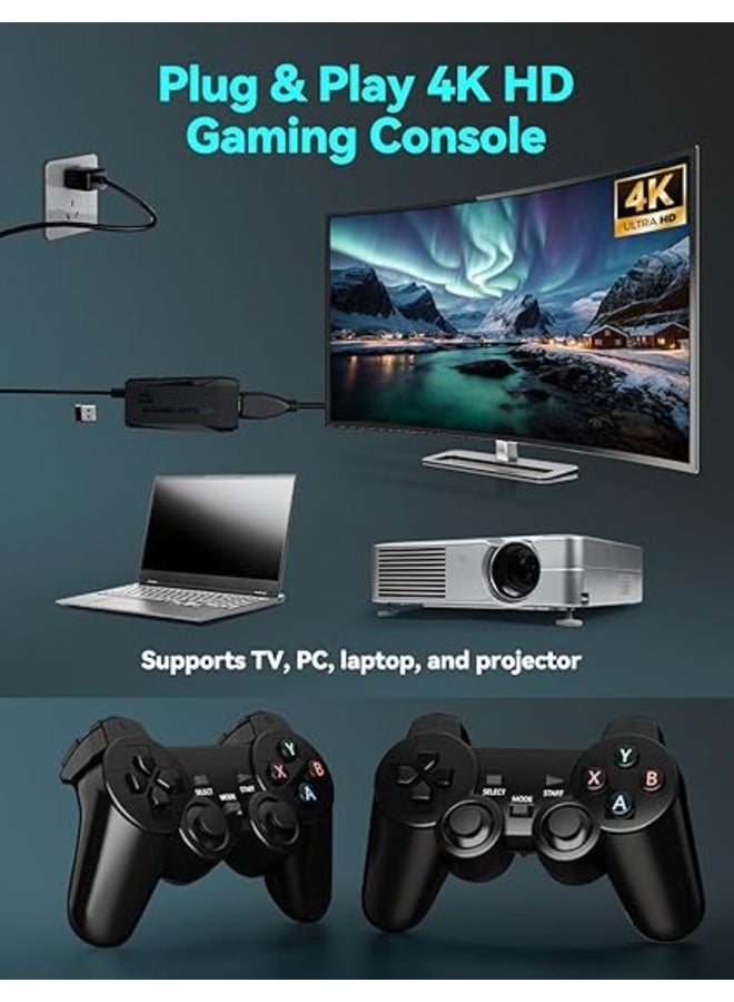 Retro Game Console with 64G Card,20,000+ Games,4K Game Stick Plug and Play, with Dual 2.4G Wireless Controller,Gift for Kids Adults - Image 4