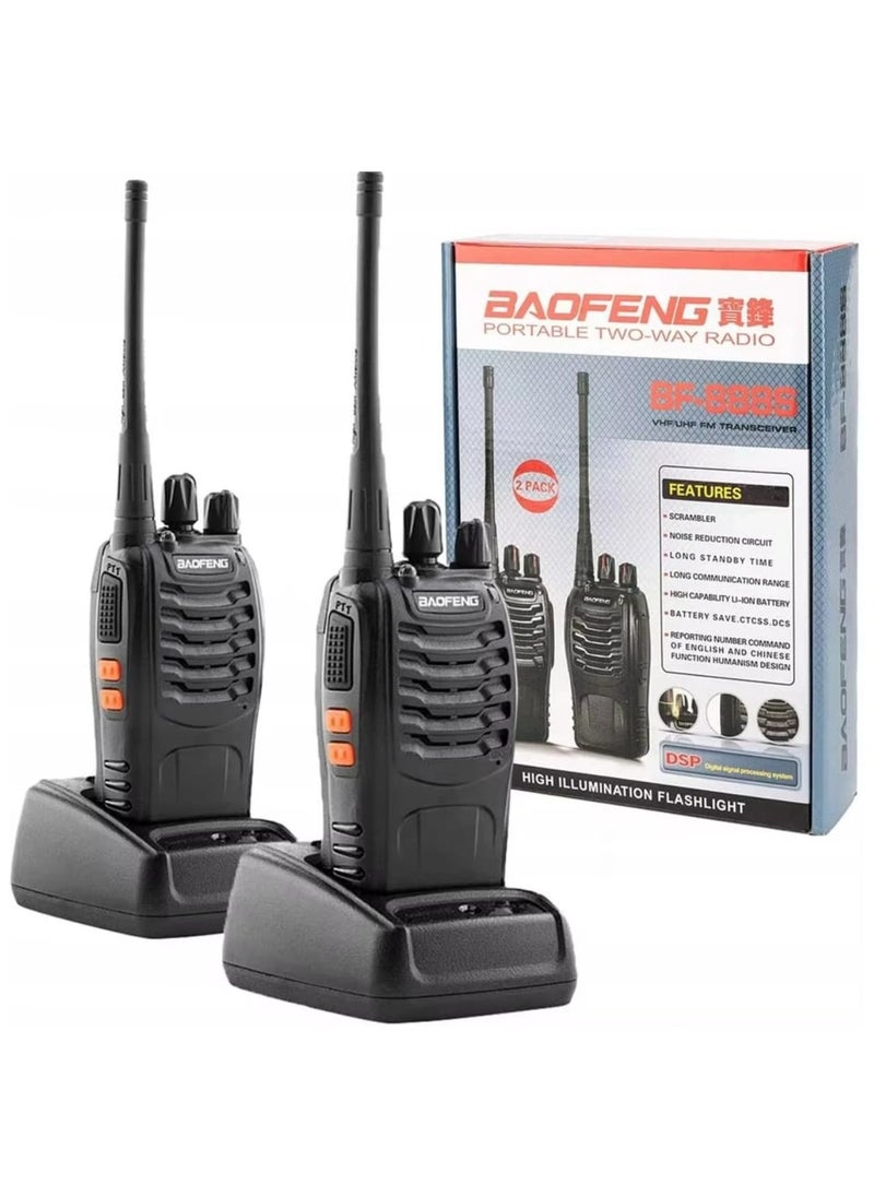 Baofeng Walkie Talkie, baofeng 888s Handheld Two Way Radio Baofeng Radio Portable Walkie Talkie  - Image 1
