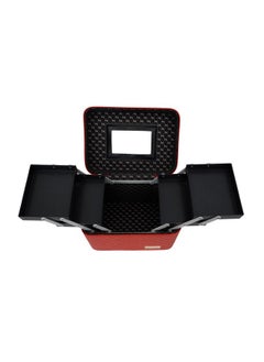 STORE 2508 STORE 2508 Store2508 Professional Beauty Make Up Case Nail Cosmetic Box Vanity Case (28 * 23 * 19 Cm) (Red)  - Image 3