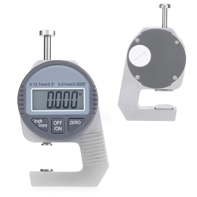 BRRNOO Digital Thickness Gauge 0 12 7mm Range 0 01mm Precision LCD Large Screen - Image 5