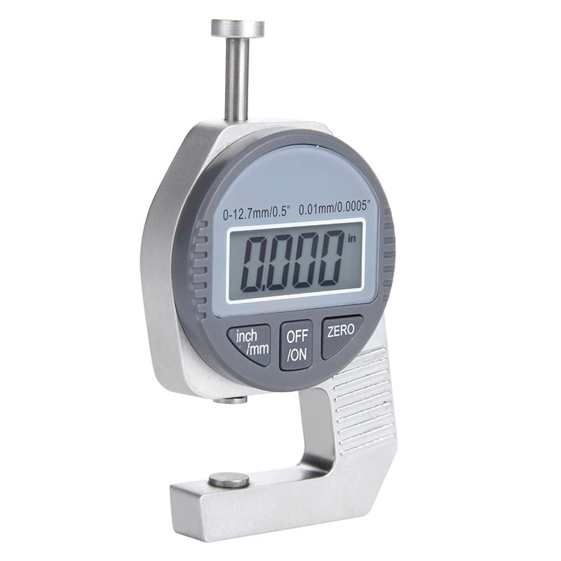 BRRNOO Digital Thickness Gauge 0 12 7mm Range 0 01mm Precision LCD Large Screen - Image 3