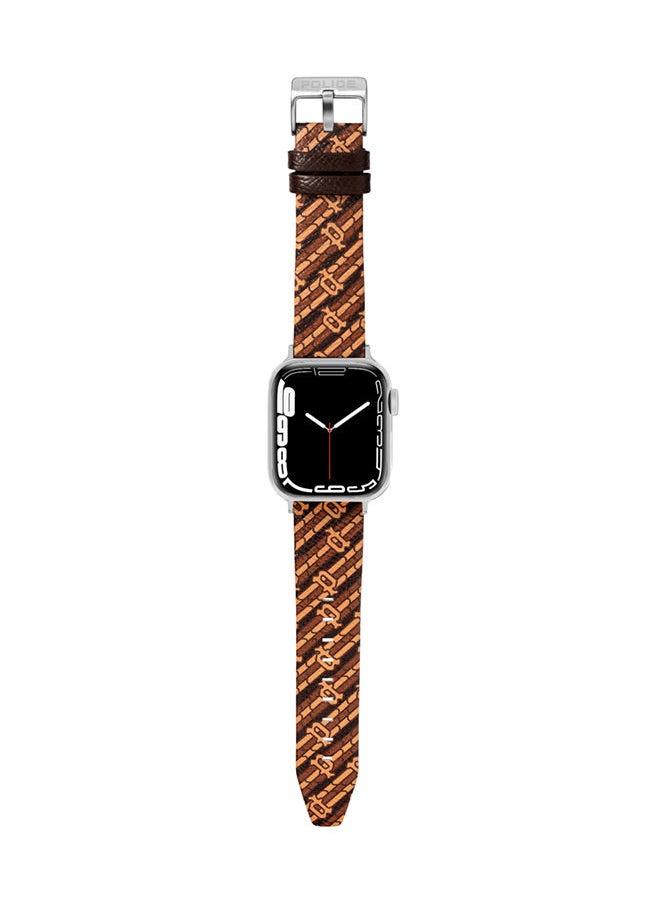 POLICE - Universal Replacement Leather Strap For Men And Women, Compatible With Apple Watch Series 3-9 & SE (38-40-41) & Samsung, Huawei Or Quartz Watch With Lug Width Of 20mm - Image 1