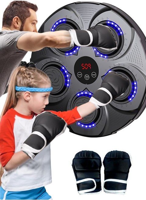 Electronic Music Boxing Machine Boxing Training Punching Equipment With Gloves Wall Mounted Bluetooth