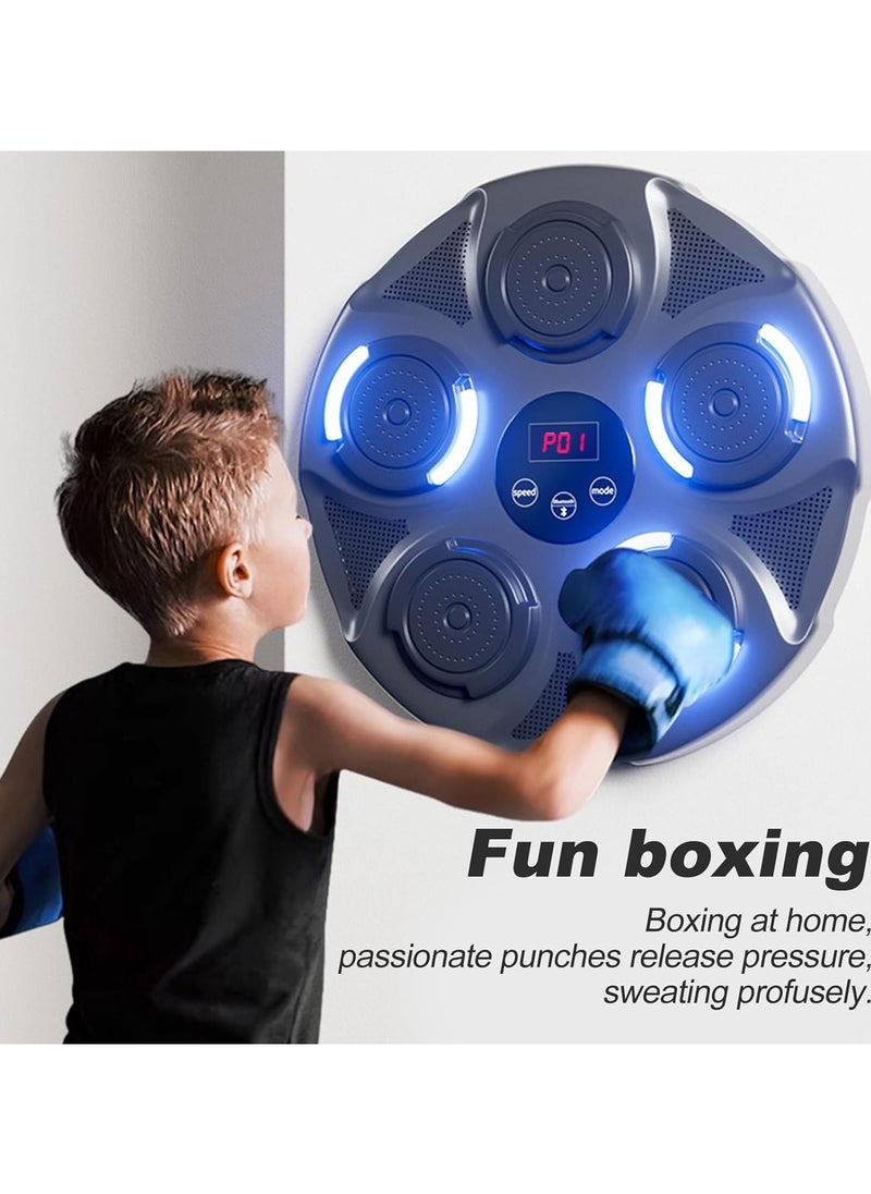 Electronic Music Boxing Machine Boxing Training Punching Equipment With Gloves Wall Mounted Bluetooth