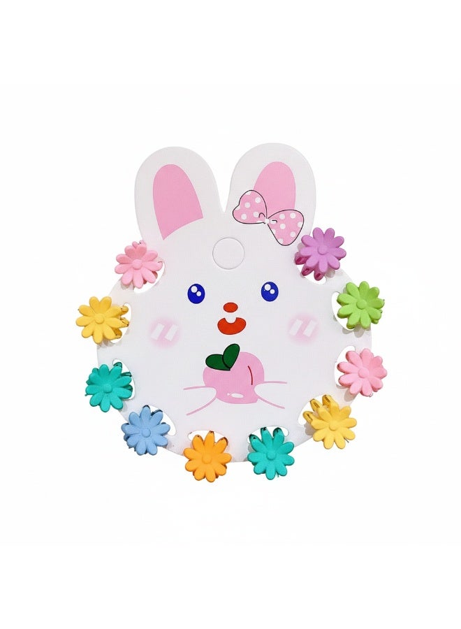 Small multicolored non-slip hair clips for children and girls - Image 2