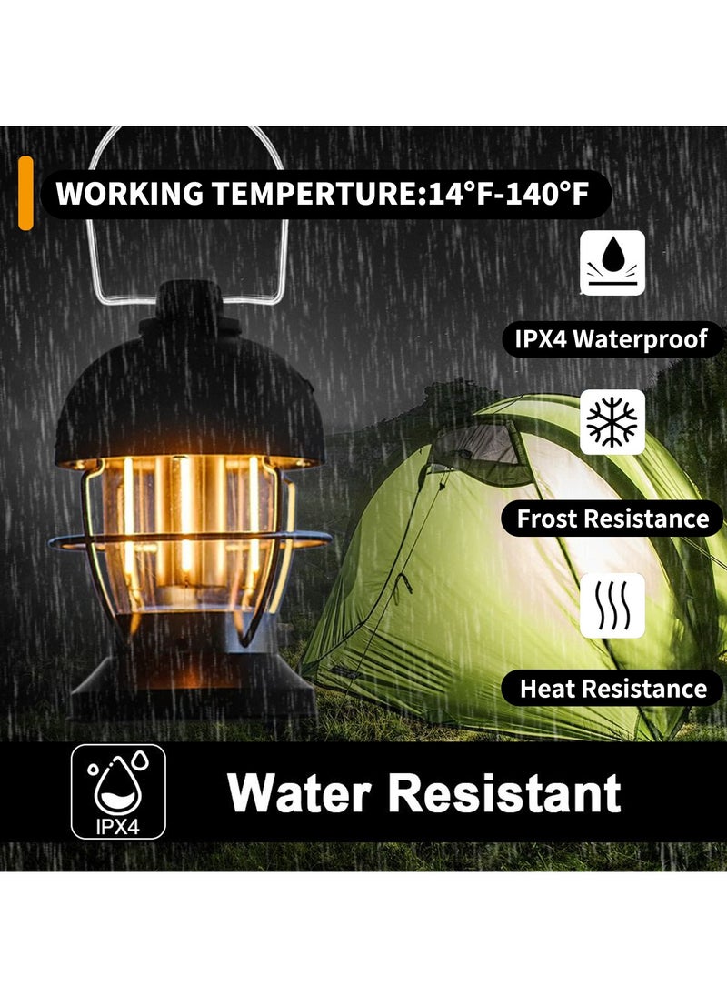 LED Vintage Camping Lantern Wall Light Rechargeable USB Rechargeable Camping Light Porch Sconces Outdoor Waterproof Hanging Portable Outside Yard Garden Black - pzsku/Z9CC23BBC29408139EC69Z/45/_/1736223358/d5d3df17-4162-4e24-9955-8e5eacc50247