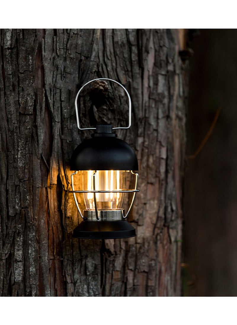 LED Vintage Camping Lantern Wall Light Rechargeable USB Rechargeable Camping Light Porch Sconces Outdoor Waterproof Hanging Portable Outside Yard Garden Black - pzsku/Z9CC23BBC29408139EC69Z/45/_/1736223379/0f5a1bab-53ff-4355-a171-9505d52c7e36