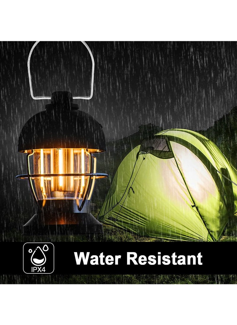 LED Vintage Camping Lantern Wall Light Rechargeable USB Rechargeable Camping Light Porch Sconces Outdoor Waterproof Hanging Portable Outside Yard Garden Black - pzsku/Z9CC23BBC29408139EC69Z/45/_/1736223527/9fa29ea4-0e77-4d85-9d7b-a6956e29c718