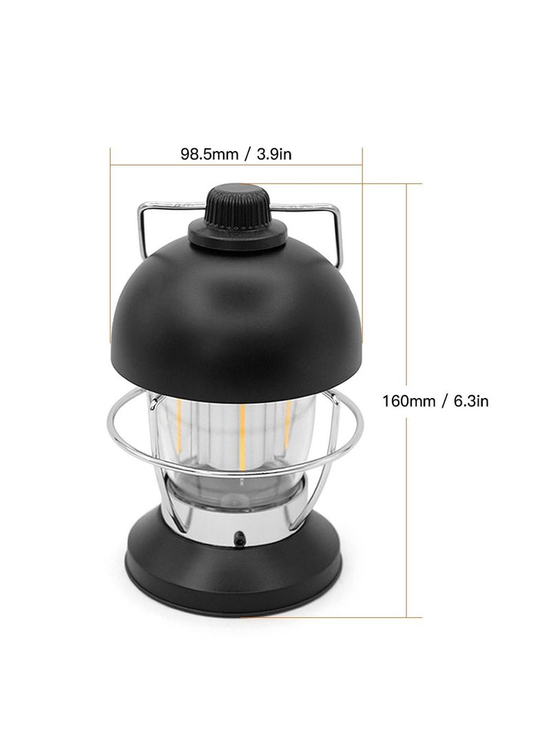 LED Vintage Camping Lantern Wall Light Rechargeable USB Rechargeable Camping Light Porch Sconces Outdoor Waterproof Hanging Portable Outside Yard Garden Black - pzsku/Z9CC23BBC29408139EC69Z/45/_/1736224181/eeccbb21-161c-47a8-bff8-947b0dd008dd