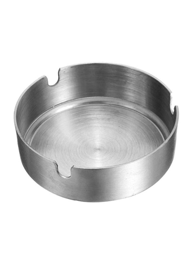 Steel Ashtray Silver 100x30mm - Image 1