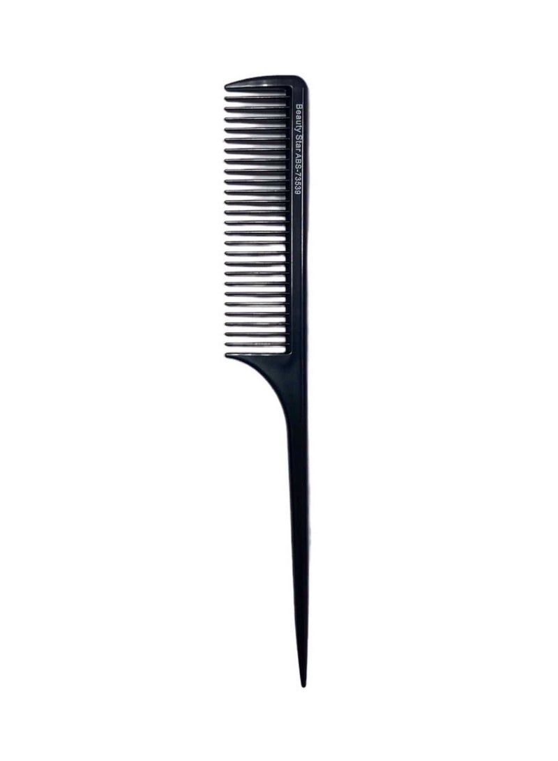 Beautystar Wide Tooth Pin Tail Comb ABS-73539 - Image 1