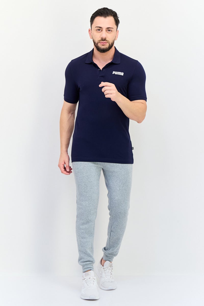 PUMA تي شيرت بولو للرجال بأكمام قصيرة مناسب للرياضة في الهواء الطلق، Navy - Image 4