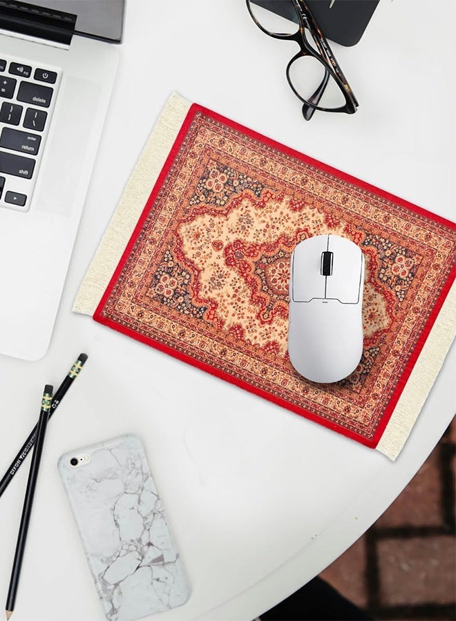 السجاد الفارسي نمط الماوس وسادة الشرقية القديمة البوهيمية السجاد المكتب وسادة الماوس المصغرة حصيرة كوستر الجدول ديكور للمكتب المنزل - Image 5