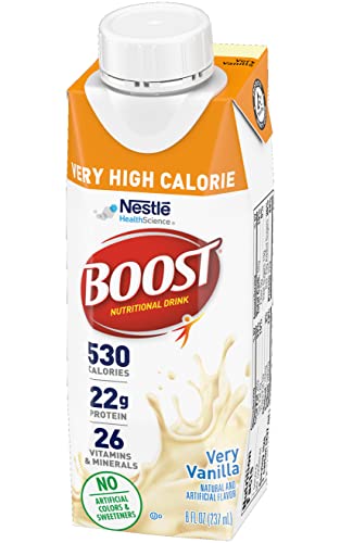 Boost Very High Calorie Nutritional Drink Very Vanilla, Made with Natural Vanilla Flavor & No Artificial Flavors, Colors & Sweeteners, 8 FL OZ (Pack of 3) - Image 4