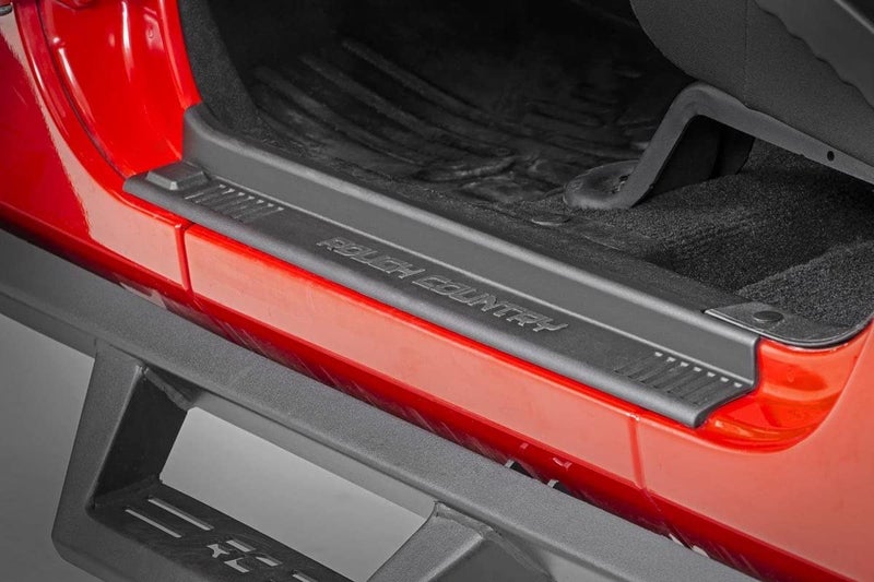 Rough Country Front and Rear Entry Guards for 2007-2018 Jeep Wrangler JK - 10567 Black - Image 2