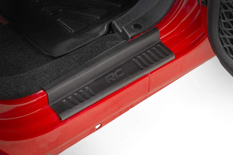 Rough Country Front and Rear Entry Guards for 2007-2018 Jeep Wrangler JK - 10567 Black - Image 4