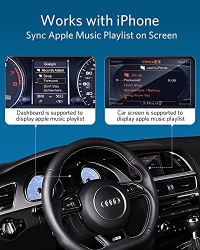 INVERY Airdual Bluetooth 5.0 aptX-HD Car Adapter Compatible for Audi MMI 3G AMI Music Interface,Audi Symphony,Audi Concert,Mercedes Media Interface and Volkswagen MDI Interface - Image 5