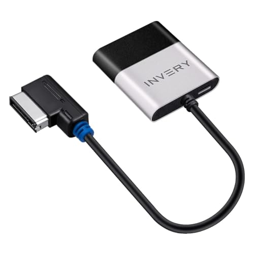 INVERY Airdual Bluetooth 5.0 aptX-HD Car Adapter Compatible for Audi MMI 3G AMI Music Interface,Audi Symphony,Audi Concert,Mercedes Media Interface and Volkswagen MDI Interface - Image 1
