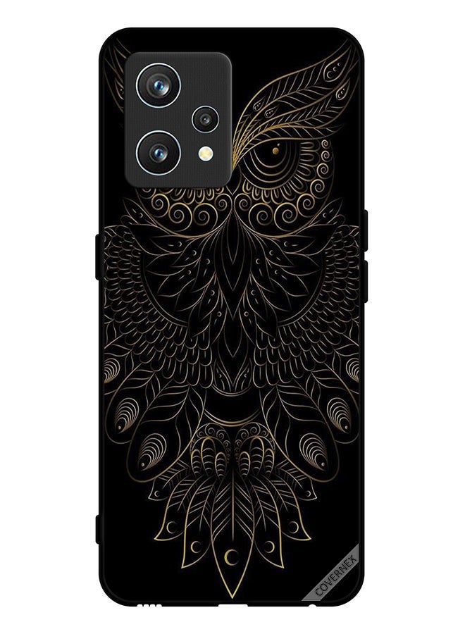 Covernex غطاء حماية لجهاز Realme 9 Pro Plus بتصميم حديث لزهور وبومة فنون - Image 1