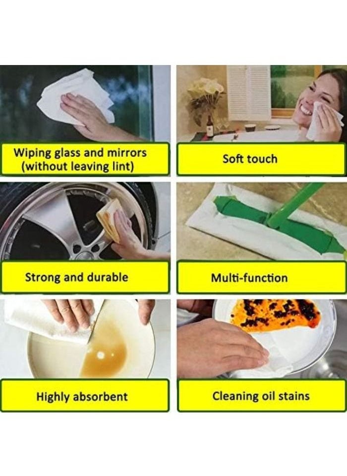 Generic - Multi-Purpose Tissue Roll, Reusable Bamboo Paper Towel, Eco-Friendly, Machine Washable, Thick and Absorbent, 30 Reusable Sheets - Image 1