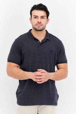 Men Regular Fit Short Sleeves Heather Polo T-Shirt, Charcoal - pzsku/Z9CC27F8E124626D58C01Z/45/1746452458/afa00a98-3c21-4469-8e5b-71319c66cc5f