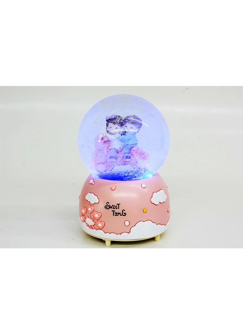 BYR - Snow Globe Sweet Time Motorized Musical 100CC [ tek] - Image 1