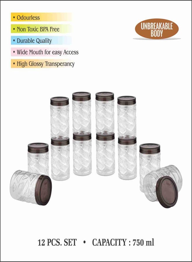 Sky Lexus Celebration 12 Pcs Storage Container Set for Kitchen (750ml x 12 PcS),(Grey) (12pcs -750ml) - Image 2