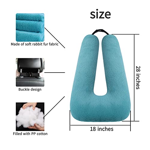 FHSGGP Travel Pillow Car Pillow Kid Car Sleeping The Sleeping Aid for Adults and Kids on Road Trips Kids Travel Pillow Emerald Green - Image 3