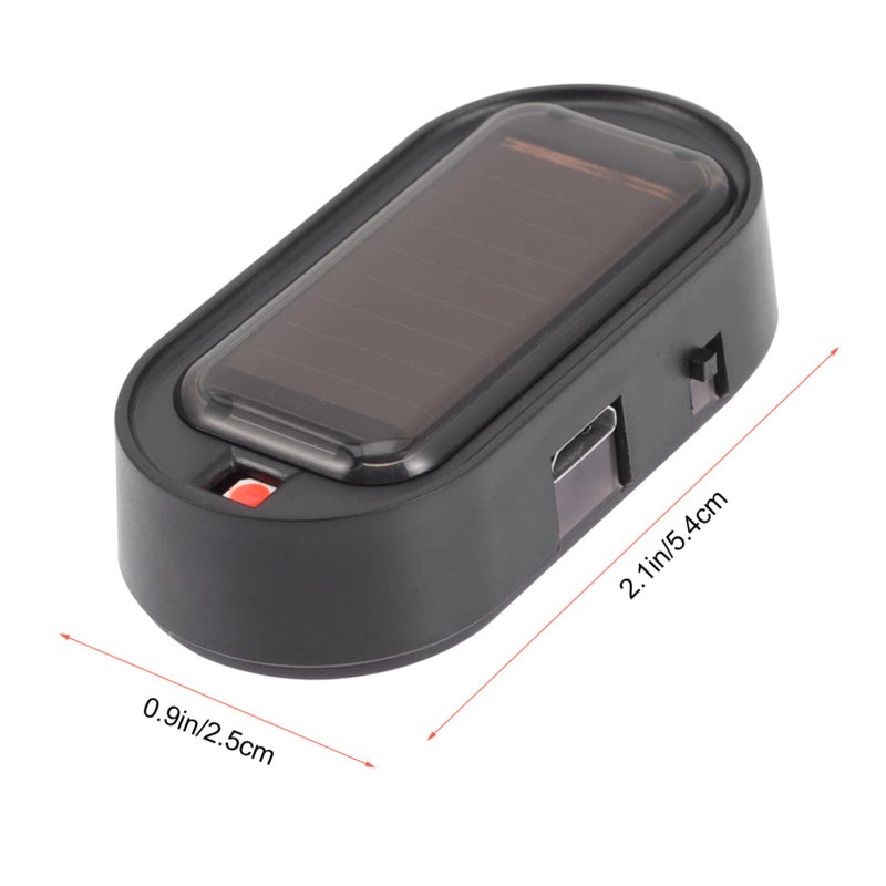 أضواء تحذير وامضة للسيارة تعمل بالطاقة الشمسية قابلة لإعادة الشحن عبر منفذ USB مع مستشعر الحركة (عبوتين) - Image 3