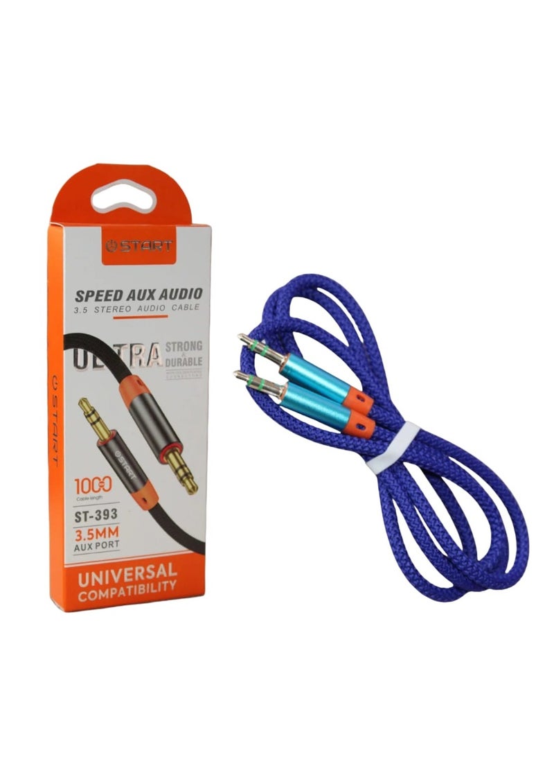 ستارت 3.5 كابل صوتي 100سم متوافق مع جميع الأجهزة