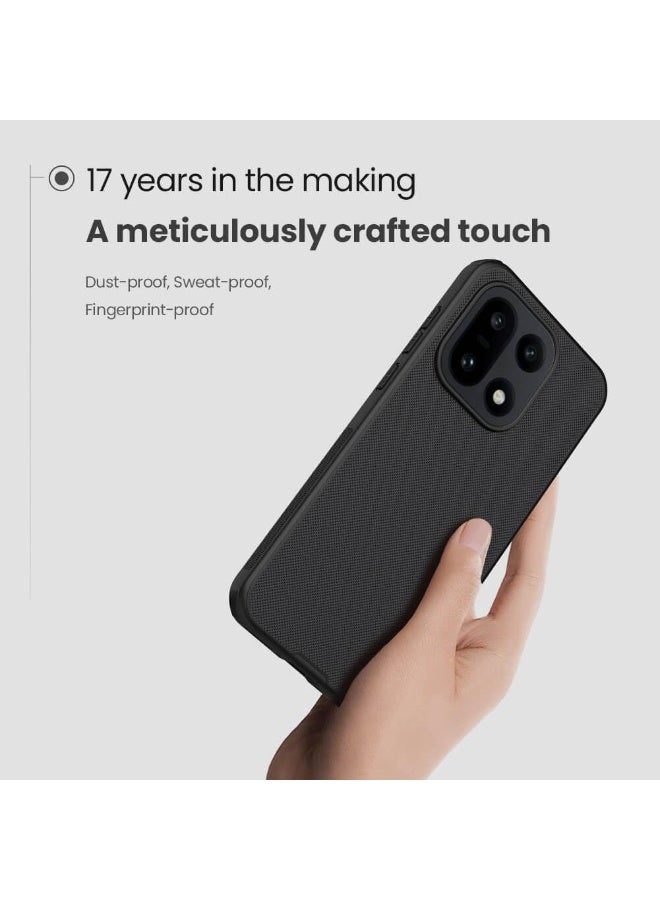 Nillkin Case Compatible with OnePlus 15 Nillkin Super Frosted Shield Pro Hard Back Soft Border PC + TPU  Shock Absorb Cover Raised Bezel Camera Protect Black Color - Image 2
