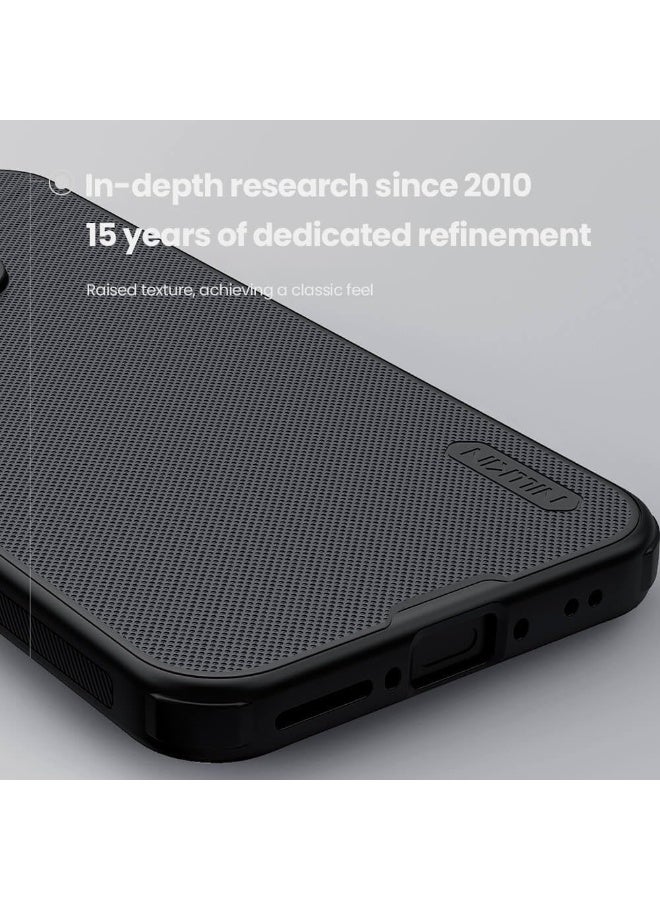 Nillkin Case Compatible with OnePlus 15 Nillkin Super Frosted Shield Pro Hard Back Soft Border PC + TPU  Shock Absorb Cover Raised Bezel Camera Protect Black Color - Image 4