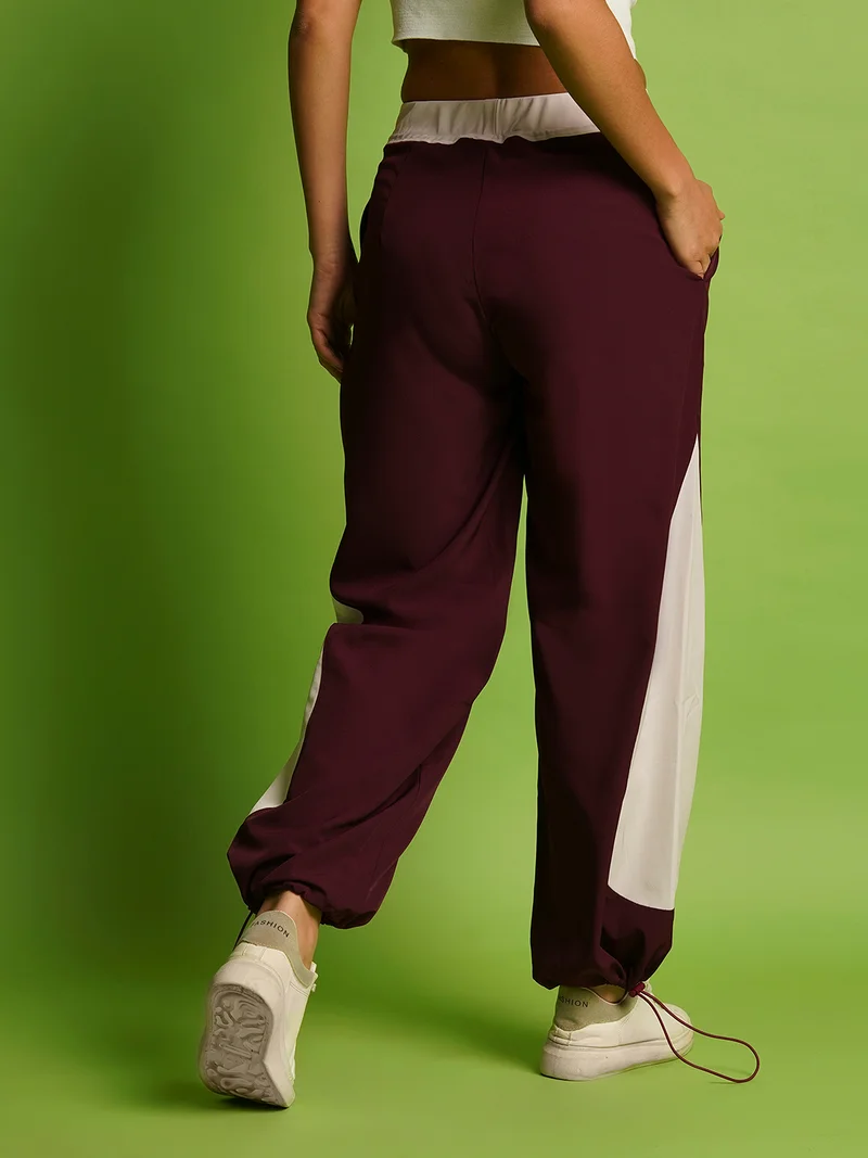 globus Women Mid Rise Loose Fit Zipper Waist Joggers