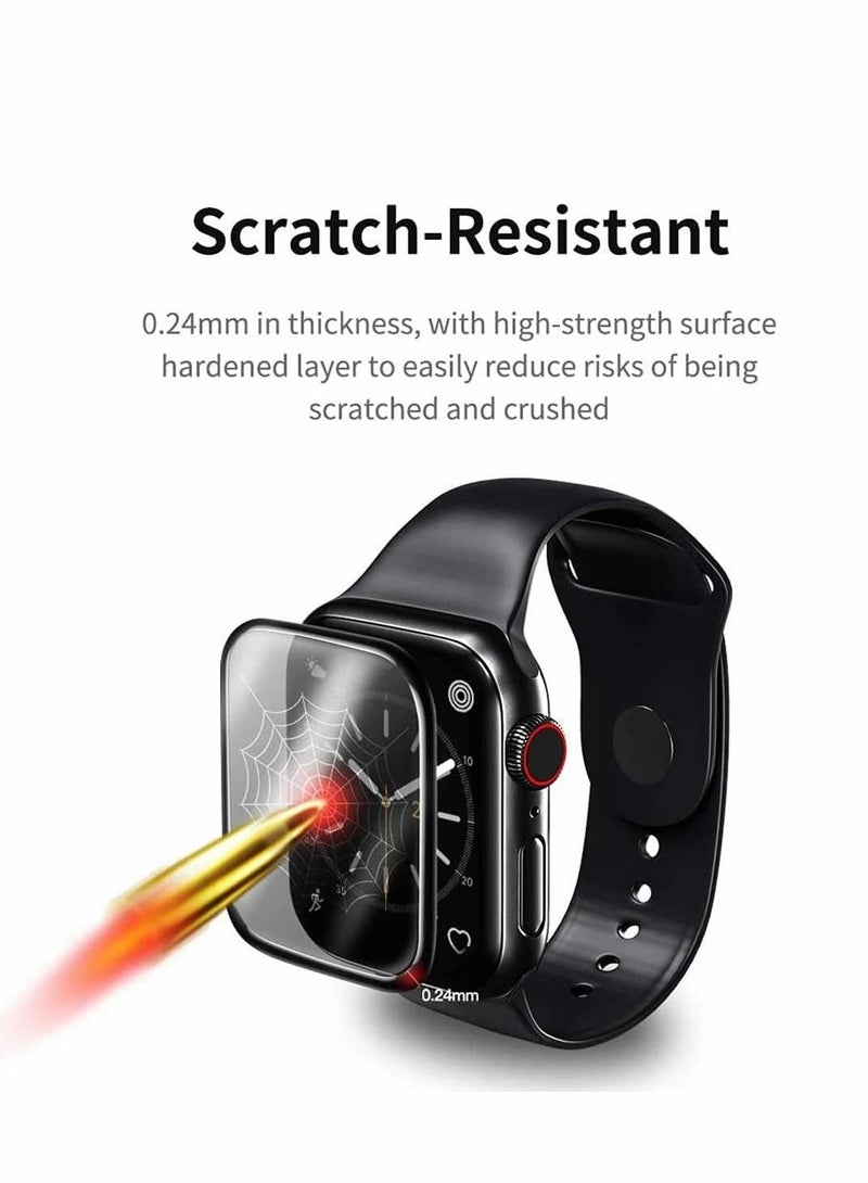 Captaintech 2 Pack Smart Watch Screen Protector Liquid Tempered Screen Protector Compatible for Apple Watch Full Coverage Protective Foil Watch Protective Film 9H 2.5D Hard Screen (40mm) - Image 3