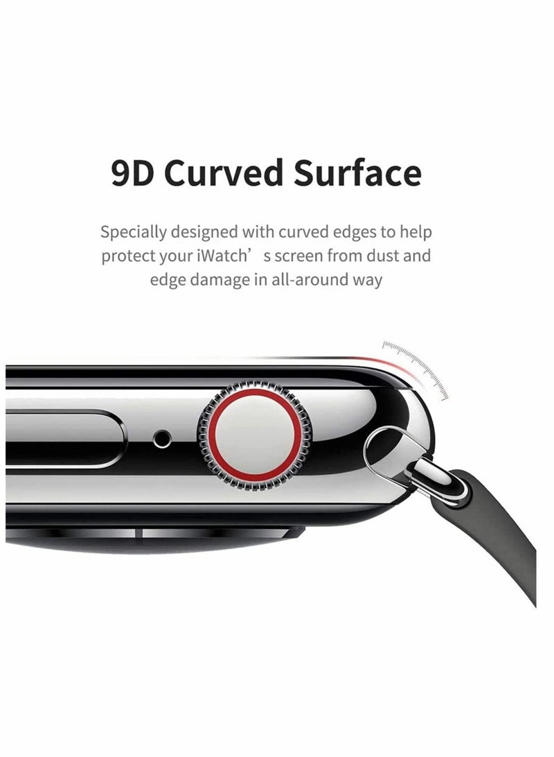 Captaintech 2 Pack Smart Watch Screen Protector Liquid Tempered Screen Protector Compatible for Apple Watch Full Coverage Protective Foil Watch Protective Film 9H 2.5D Hard Screen (40mm) - Image 2