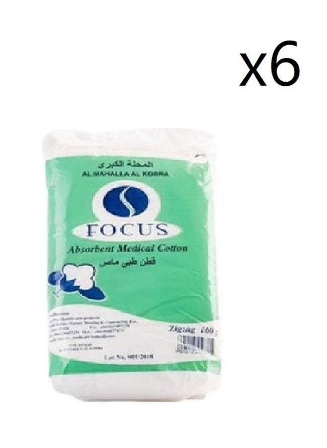 FOCUS - 6-Piece Medical Cotton 100 grams - Image 1